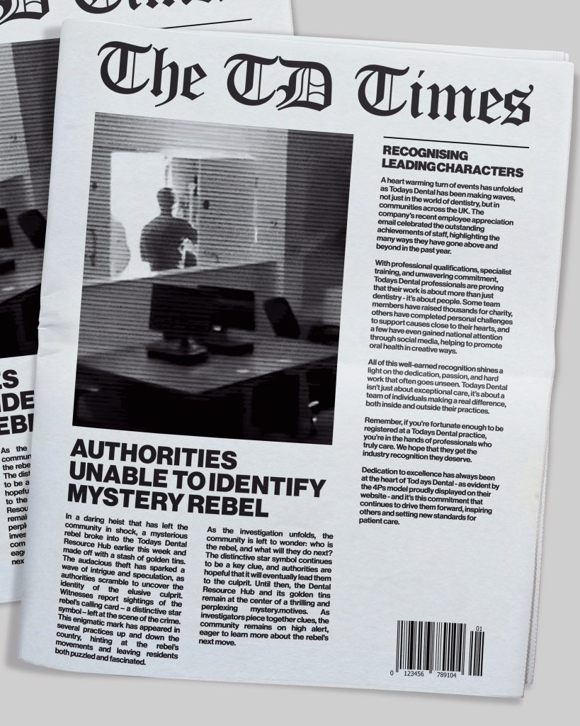 A clue from the TD Awards ARG styled as a newspaper article.