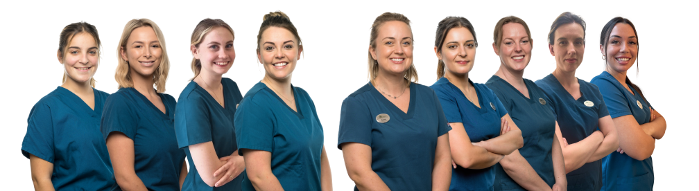 10 smiling dental nurses at El Nashar Dental Care